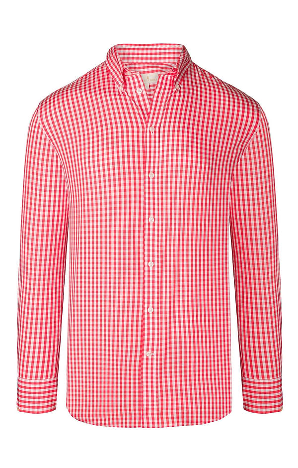 Men's Cotton Button Down Gingham Shirt