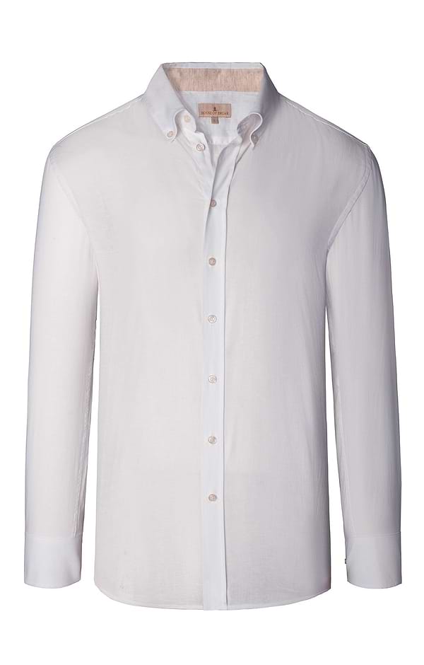 Men's Linen and Cotton Button Down Shirt