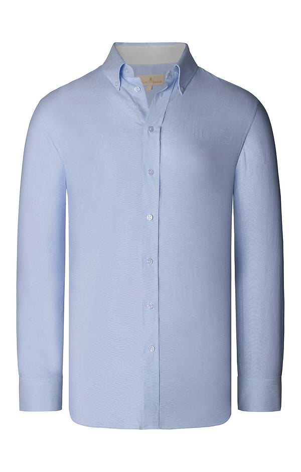 Men's Linen and Cotton Button Down Shirt