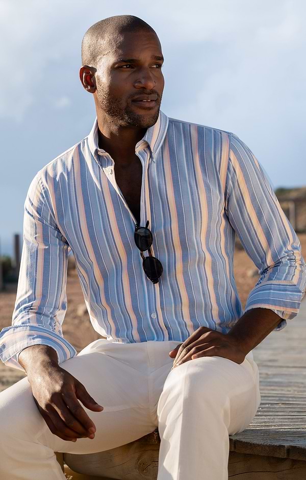Men's Button Collar Oxford Shirt
