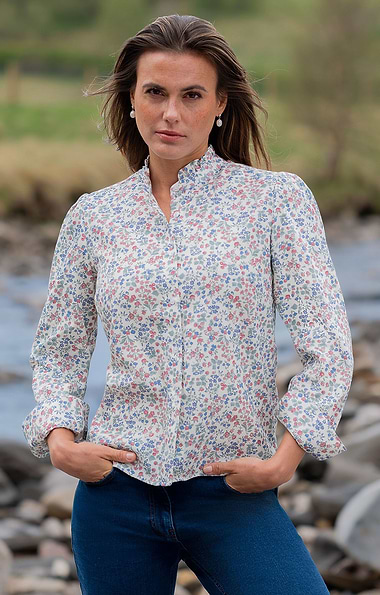 Ladies Frill Cotton Shirt