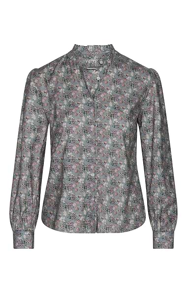 Ladies Frill Cotton Shirt