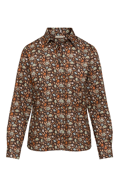 Ladies Printed Needlecord Shirt