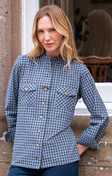 Ladies Cotton & Wool Western Shirt