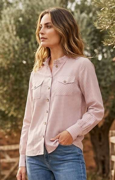 Ladies Cotton & Wool Western Shirt