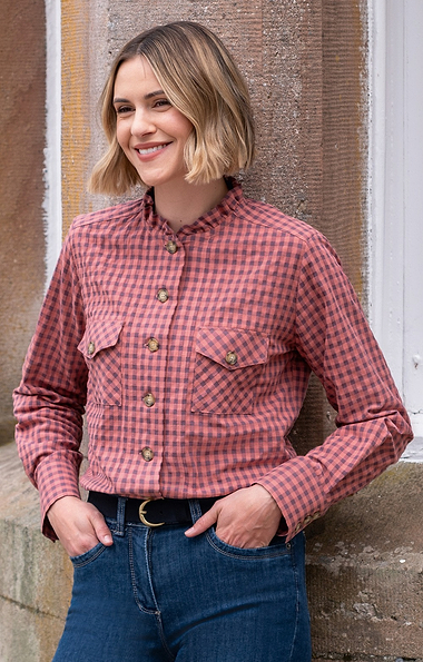 Ladies Cotton & Wool Western Shirt