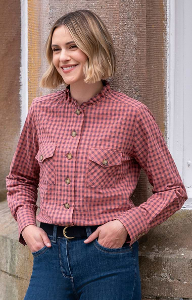 Ladies Cotton & Wool Western Shirt