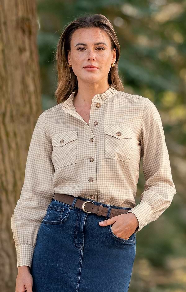 Ladies Cotton & Wool Western Shirt