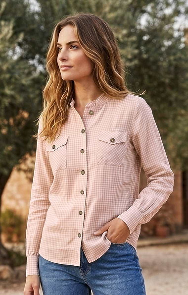 Ladies Cotton & Wool Western Shirt