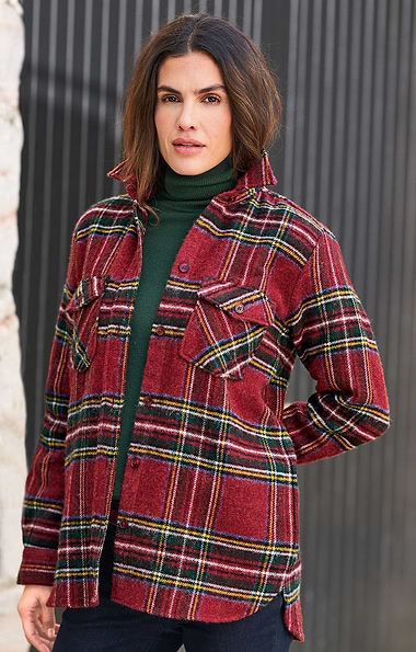 Ladies British Tweed Overshirt