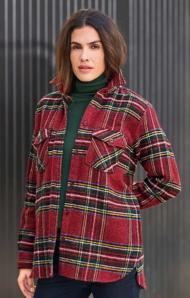 Ladies British Tweed Overshirt