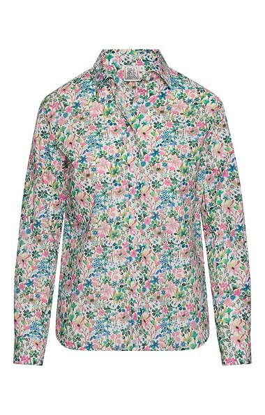 Ladies Classic Cotton Blouse Made with Liberty Fabric