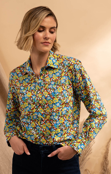 Ladies Classic Cotton Blouse Made with Liberty Fabric
