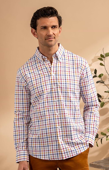 Men's Seersucker Tattersall Shirt