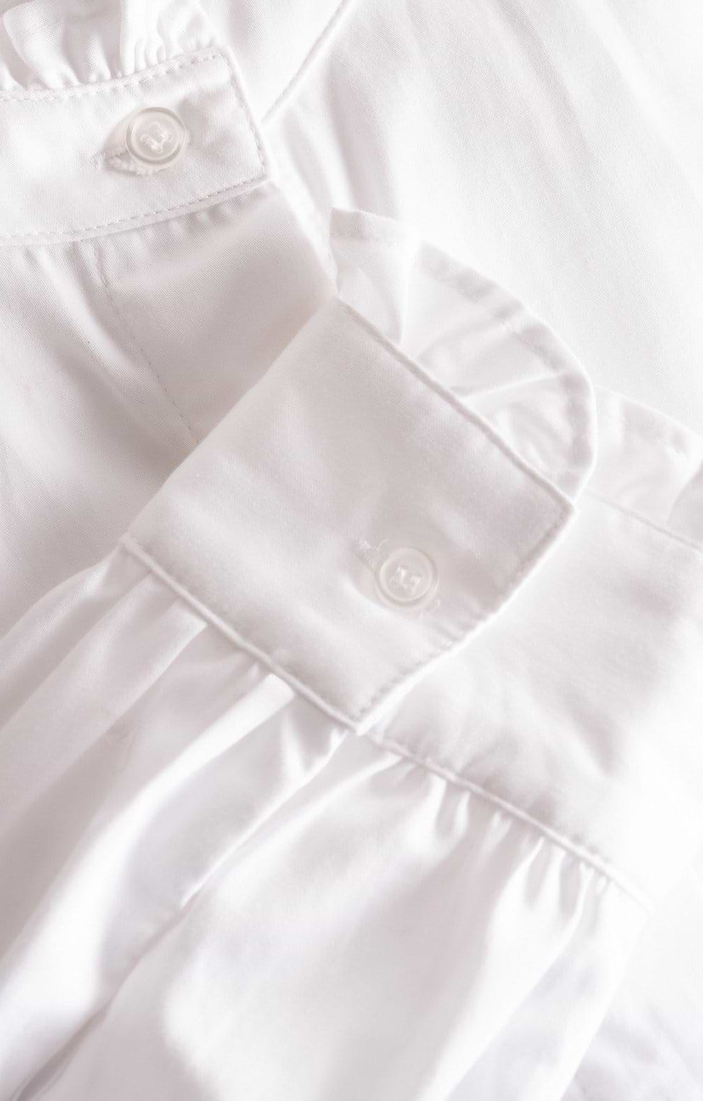 新品　Stand Frill Blouse ホワイト WHYTO（ホワイト） スタンドフリルカラー ブラウス stand frill collar