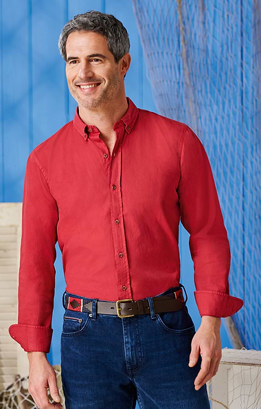 Men's Sulphur Washed Cotton Shirt