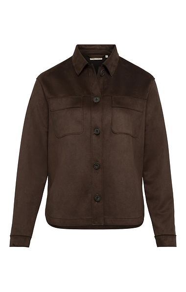 Ladies Faux Suede Shirt