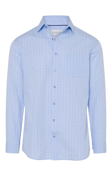 Men's Cotton Prince of Wales Check Shirt