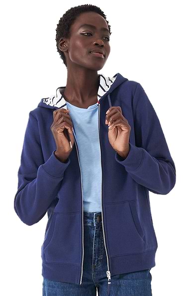 Ladies Crew Clothing Zip-Through Hoodie