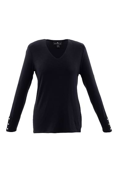 Ladies Marble V-Neck Sweater