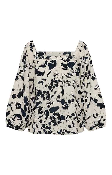 Ladies Part Two Alexina Print Blouse