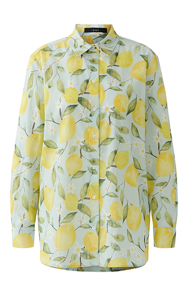 Ladies Oui Lemon Print Shirt