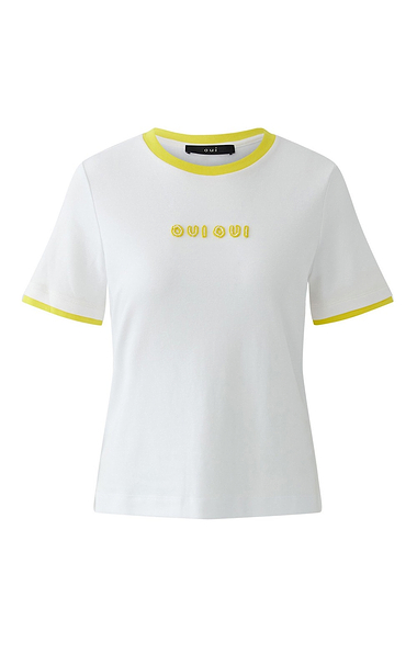 Ladies Oui Contrast Edge T-shirt