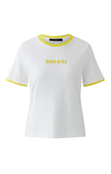 Ladies Oui Contrast Edge T-shirt