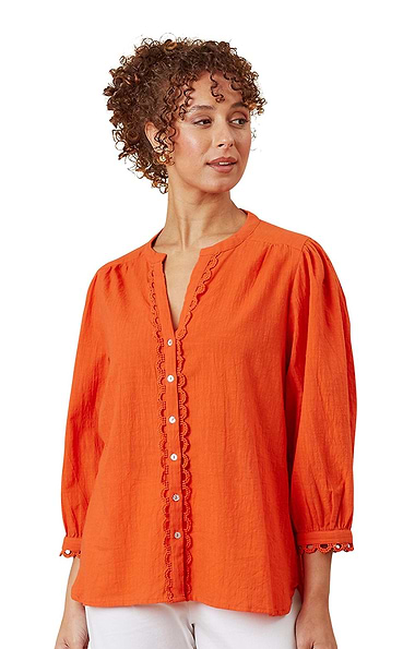 Ladies Adini Cotton Hibiscus Shirt