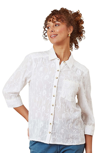 Ladies Adini Cotton Embroidered Stargazer Shirt
