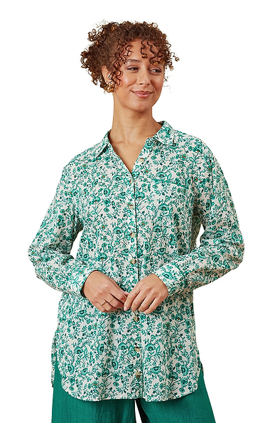 Ladies Adini Rikisha Floral Galaxy Shirt Tunic