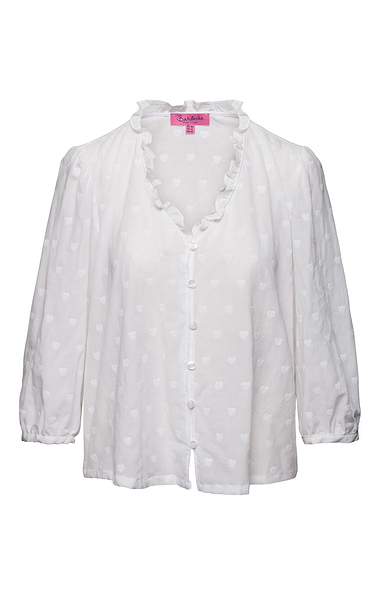 Ladies Heart Embroidered Blouse