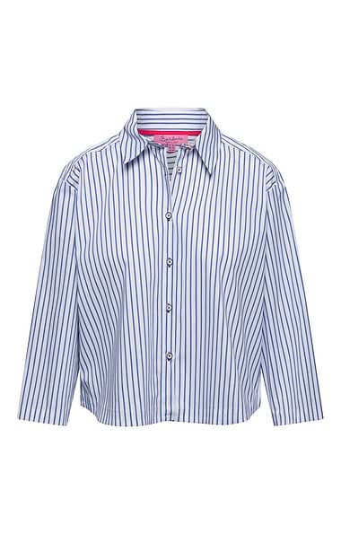Ladies Crop Stripe Shirt