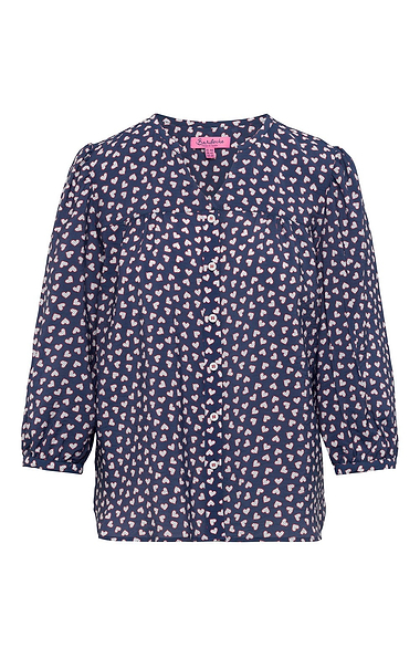 Ladies V Neck Heart Shirt