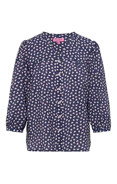 Ladies V Neck Heart Shirt