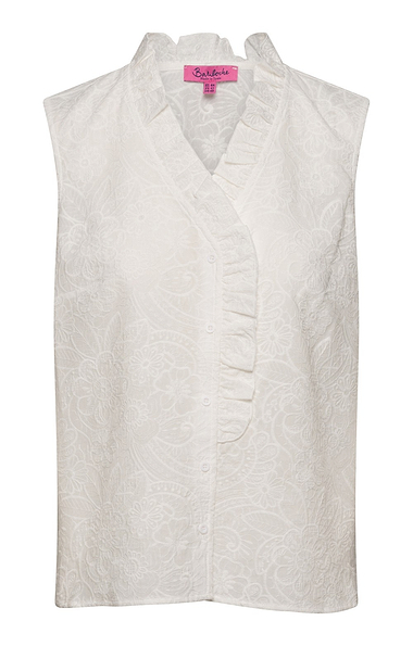 Ladies Ruth Embroidered Sleeveless Blouse
