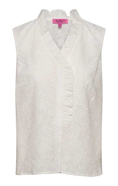 Ladies Ruth Embroidered Sleeveless Blouse