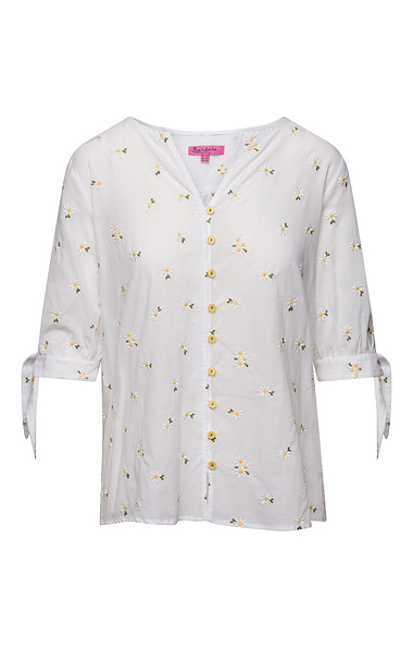 Ladies Daisy Bow Cuff Shirt