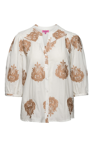Ladies House of Bruar Bielsa Embroidered Blouse