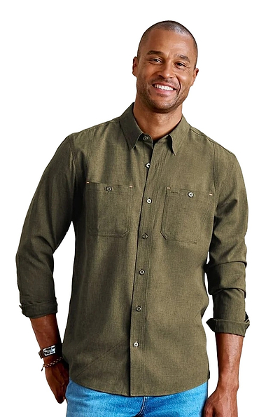 Men's Orvis Tech Chambray Work Shirt