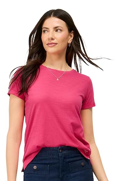 Ladies Crew Clothing Slub T-Shirt