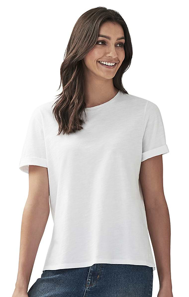 Ladies Crew Clothing Slub T-Shirt