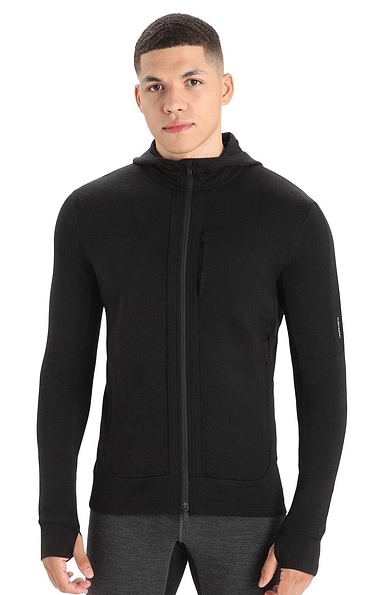 Men's Icebreaker Quantum III Long Sleeve Zip Hoodie