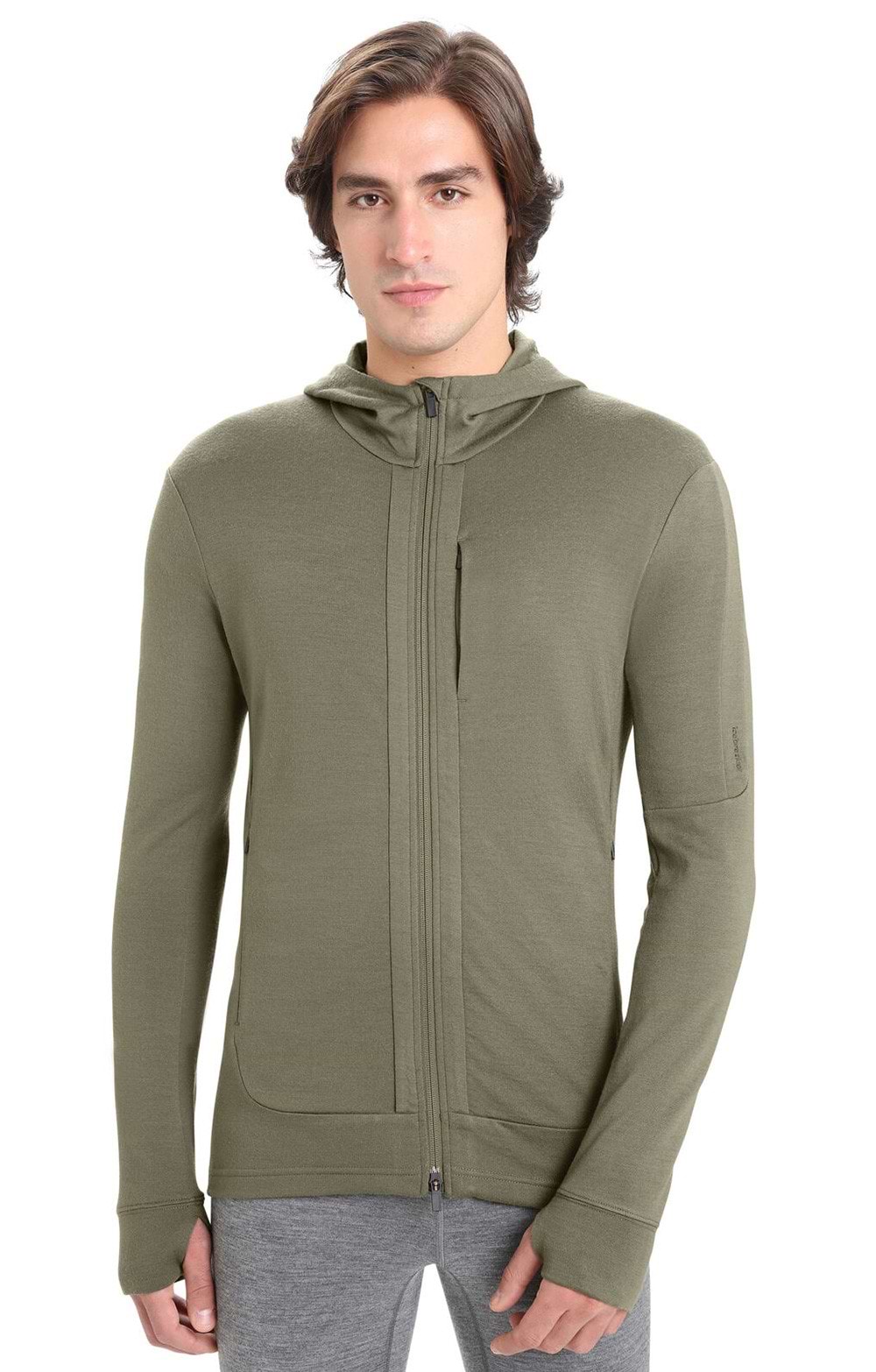 Men s Icebreaker Quantum III Long Sleeve Zip Hoodie House of Bruar