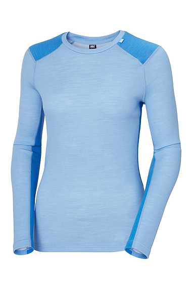Ladies Helly Hansen Base Layer Merino Plain Crew
