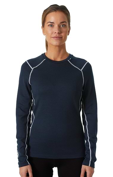 Ladies Helly Hansen Base Layer Merino Plain Crew