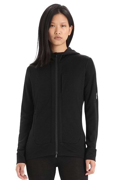 Ladies Icebreaker Quantum III Long Sleeve Zip Hoodie