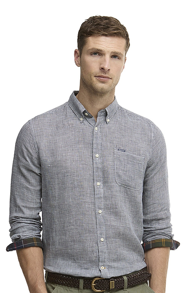 Men's Barbour Linton Tailored Linen Shirt
