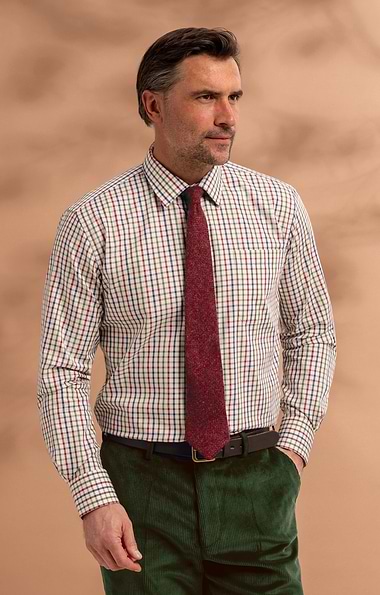 Men's Tailored Tattersall Shirt