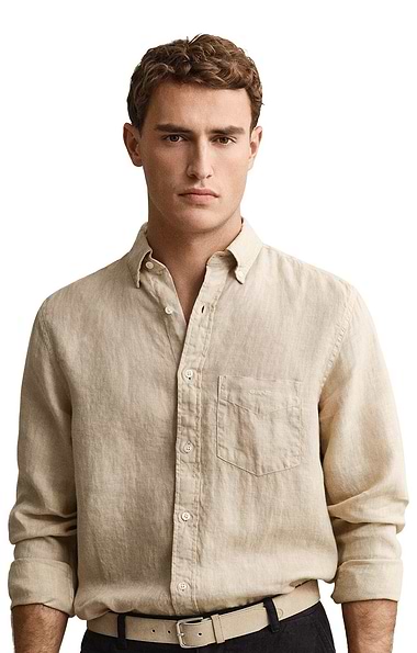 Men's Gant Regular Garment Dyed Linen Shirt